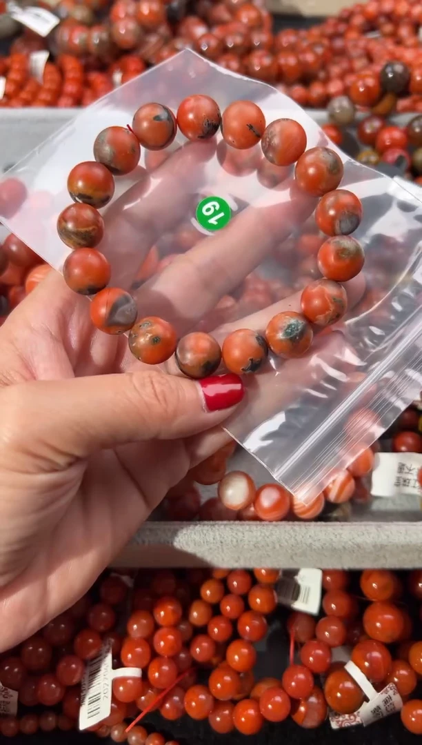 未镶嵌手串南红玛瑙13+
