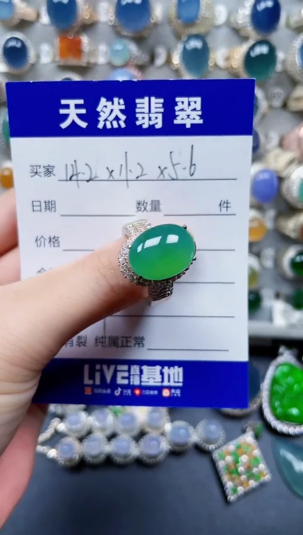 未镶嵌戒指翡翠427