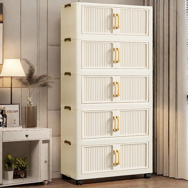 DZ【50CM直径拍四层发五层】家用储物柜多层免安装可移动杂物收纳柜