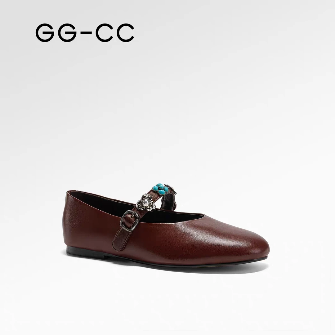 【卢浮掠影】GGCC复古老钱风单鞋2025年秋季新款百搭法式玛丽珍女