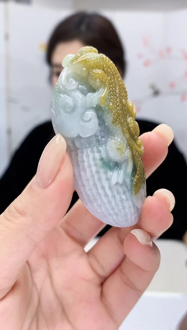 【闪购商品】定制翡翠未镶嵌4829lr-毛货挂件31