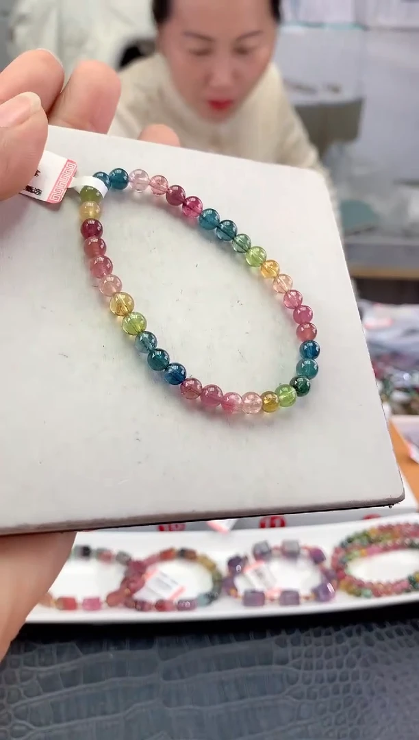 未镶嵌手串碧玺多样性发一条