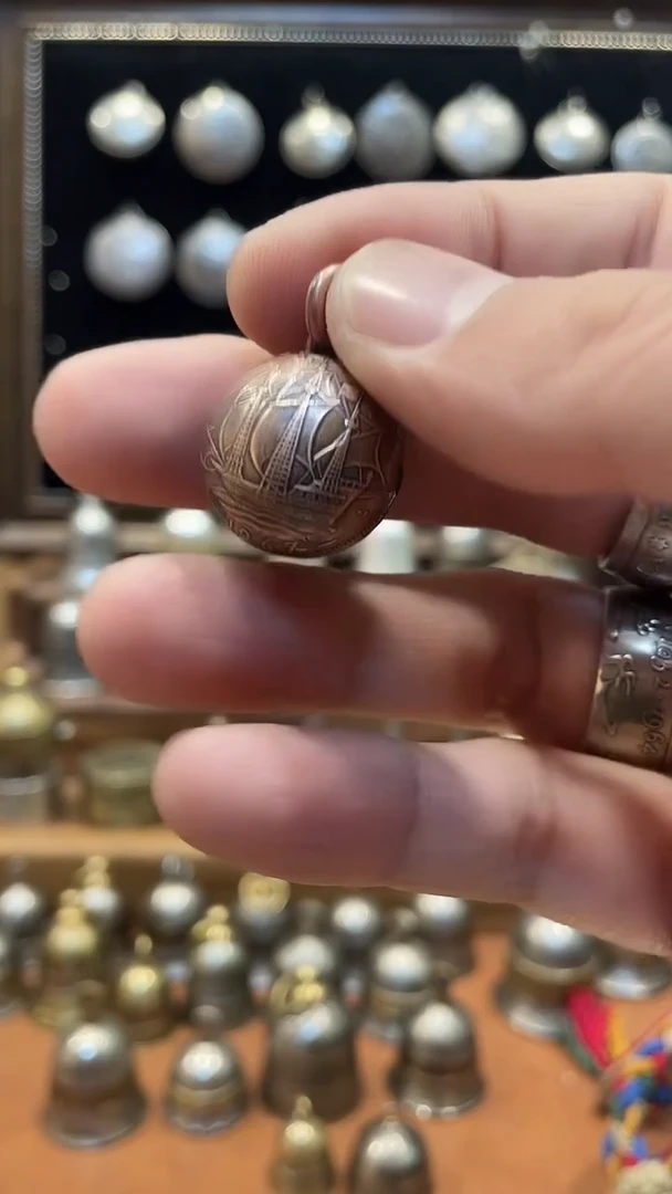 你****谁半便士帆船红铜圆铃铛