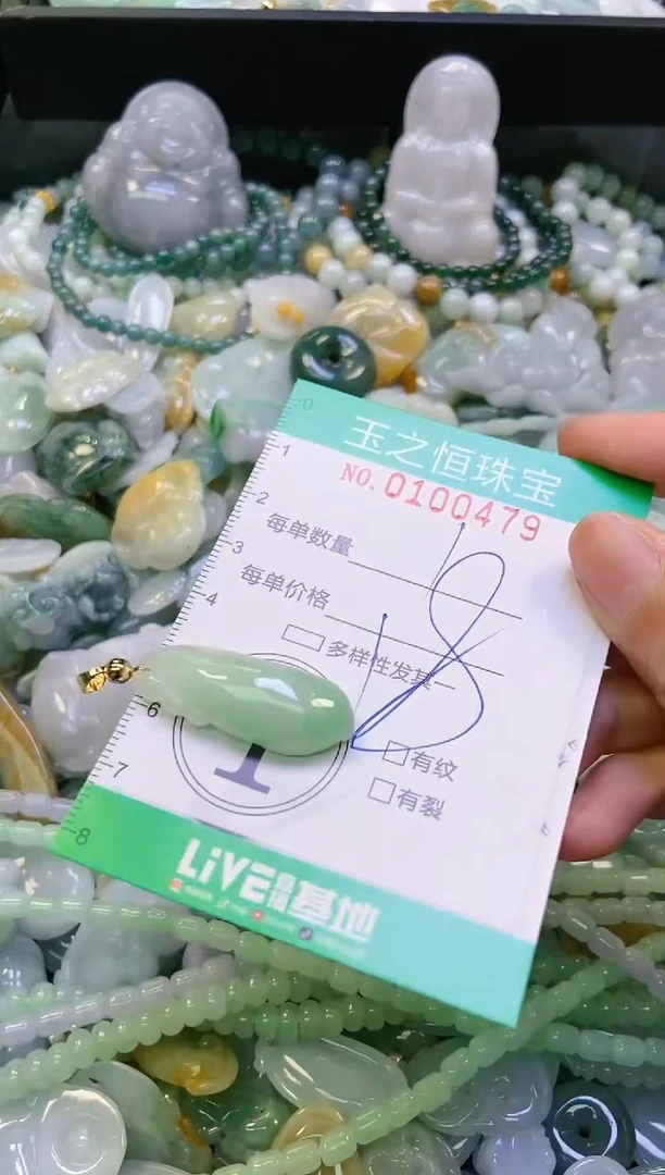 翡翠未镶嵌颈饰闪购0100479