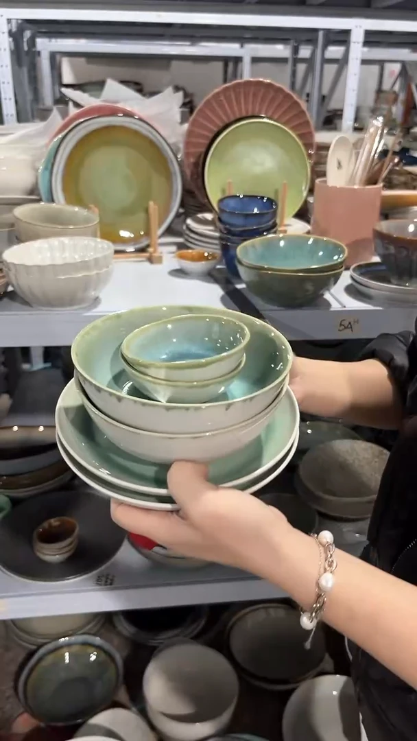 【闪购商品】瓷片外贸尾货瑕疵满20包邮X6 六件套