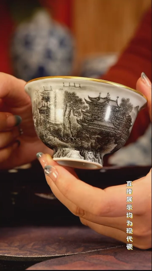 景德镇手工手绘陶瓷杯