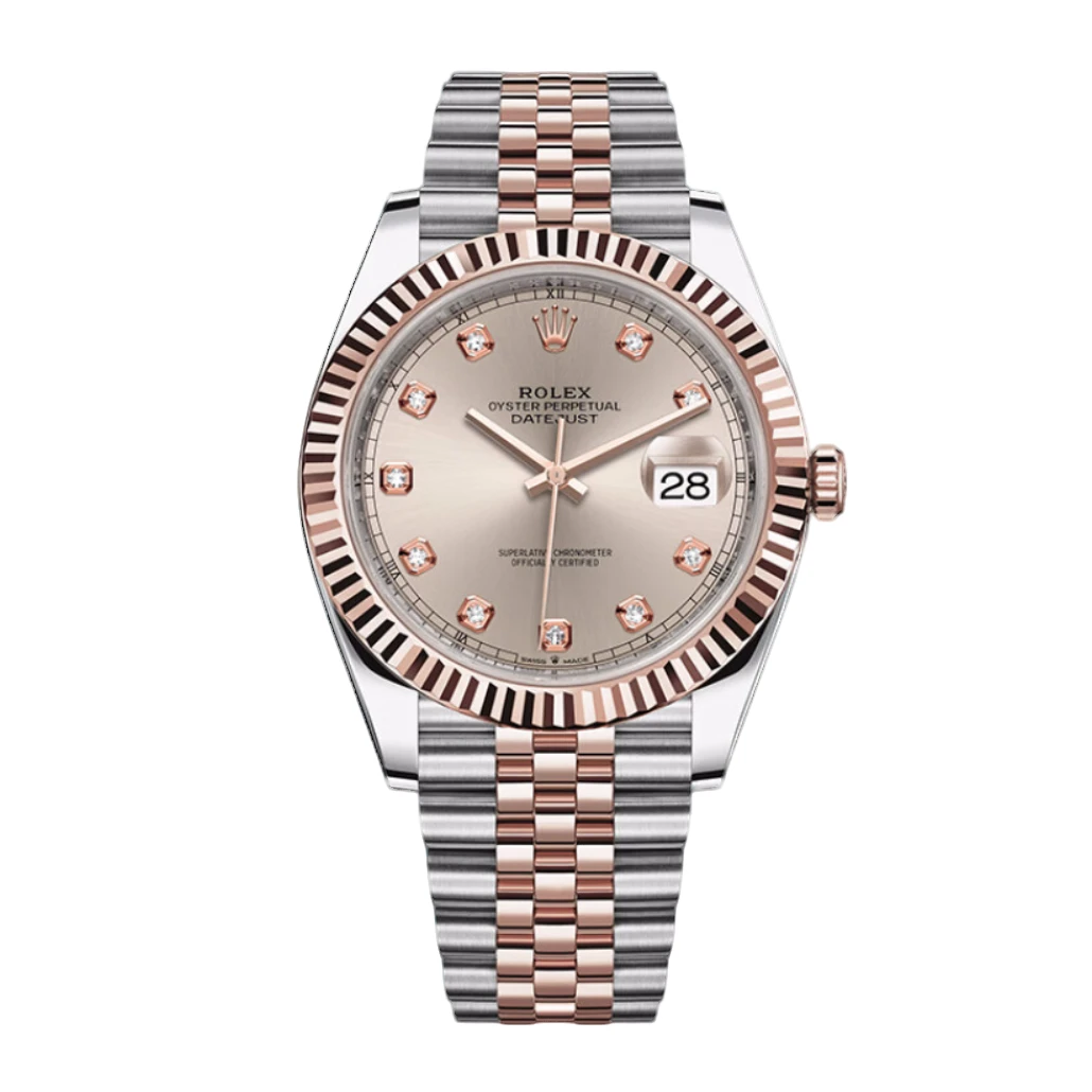 99新 Rolex/劳力士 日志126331/41mm/粉盘钻刻/自动机械/单表
