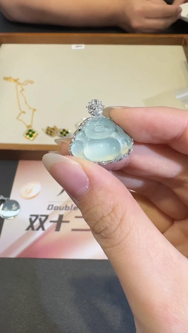 颈饰18K金镶嵌翡翠X1207-512-466