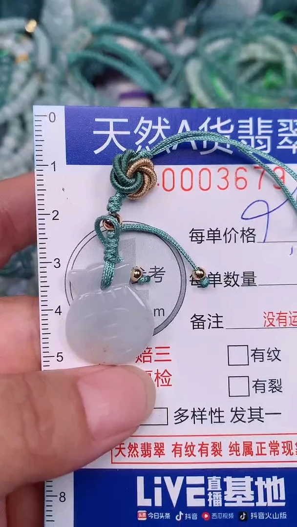 翡翠未镶嵌颈饰...0003678