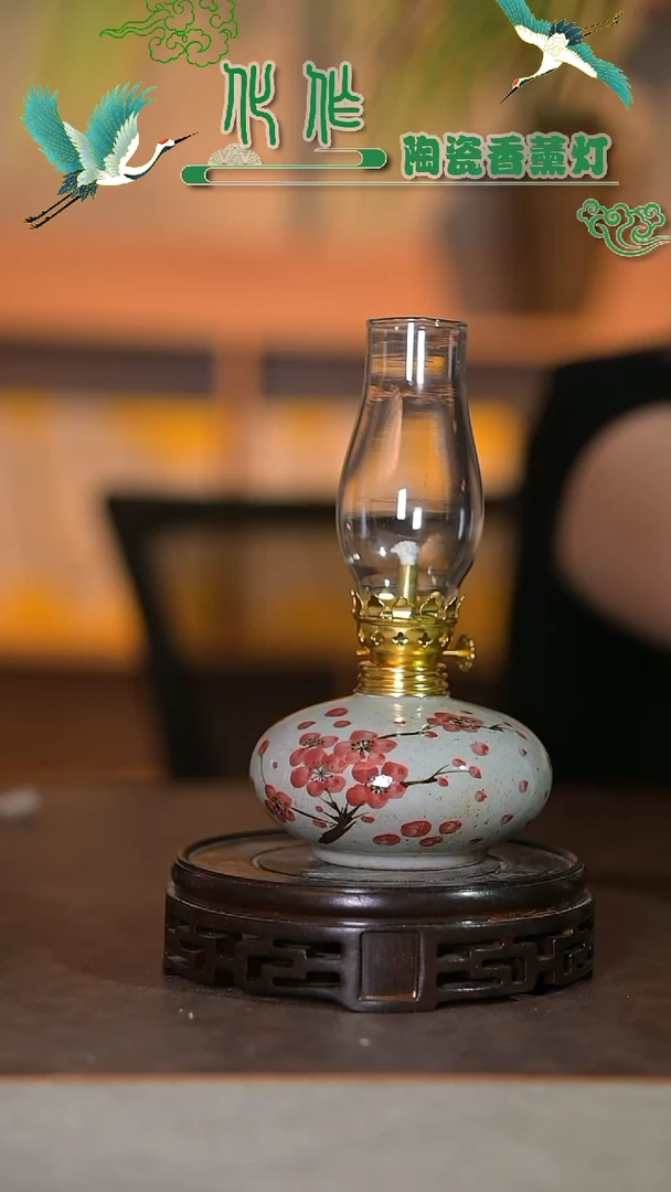 景德镇陶瓷油灯摆件