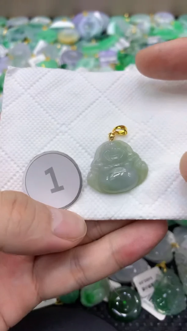 颈饰未镶嵌翡翠天然缅甸翡翠A货