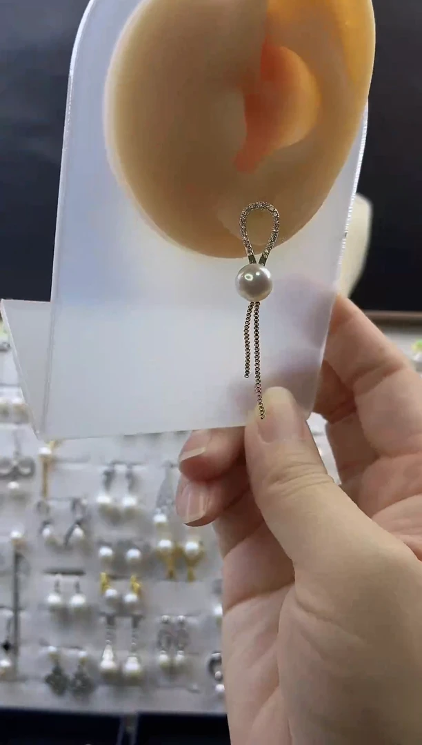 合金耳饰淡水珍珠91