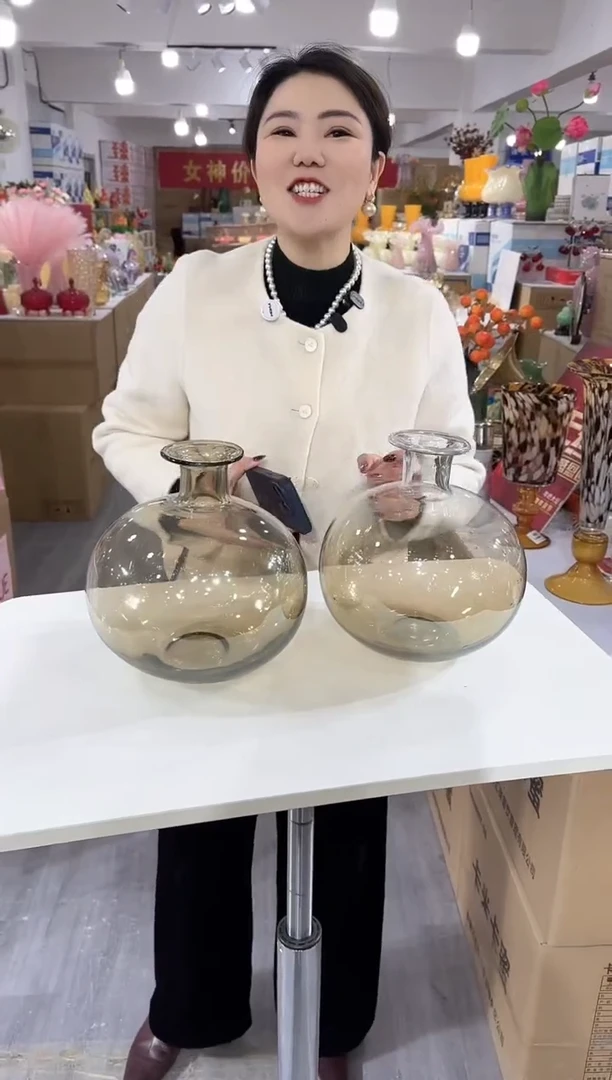 【闪购商品】琉璃泰疆花器D-4-一对