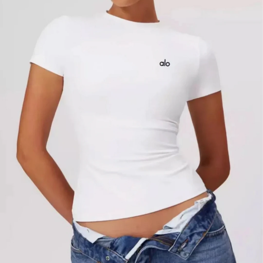 Yin-短袖T恤女速干瑜伽健身服户外徒跑步上衣紧身显瘦夏季 TX011