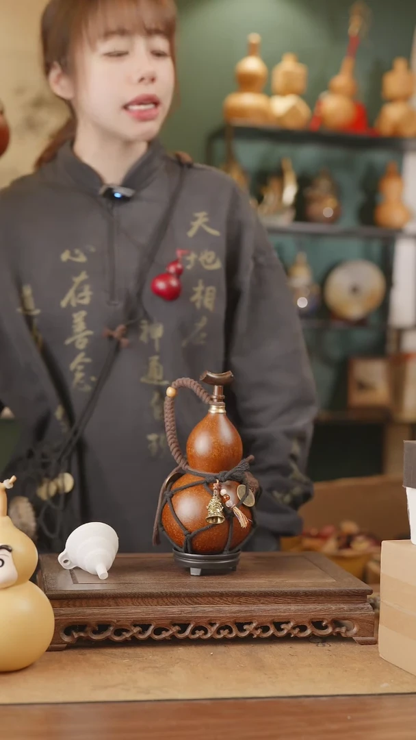 【闪购商品】27号精品天然大漆工艺防渗内胆酒葫芦~