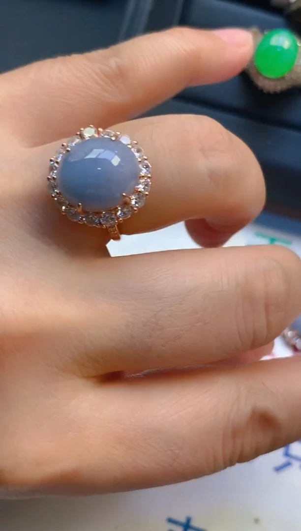 【闪购商品】翡翠耳饰银S925镶嵌天然A货翡翠1