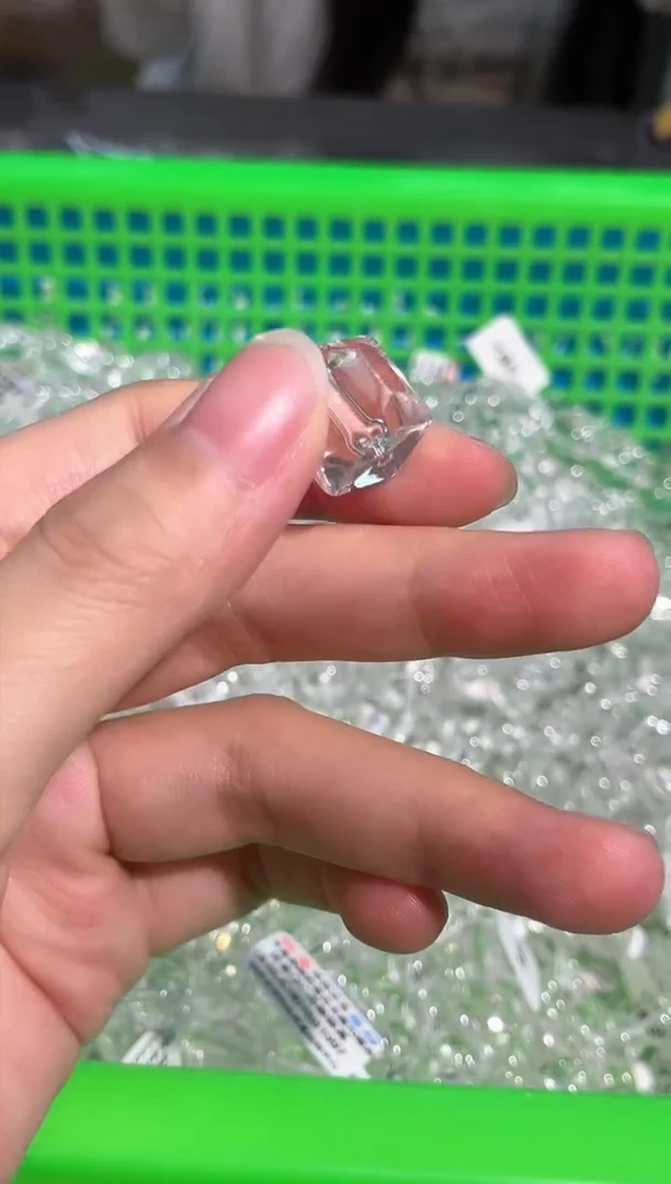 水晶手链未镶嵌8号白水晶冰块方糖配件