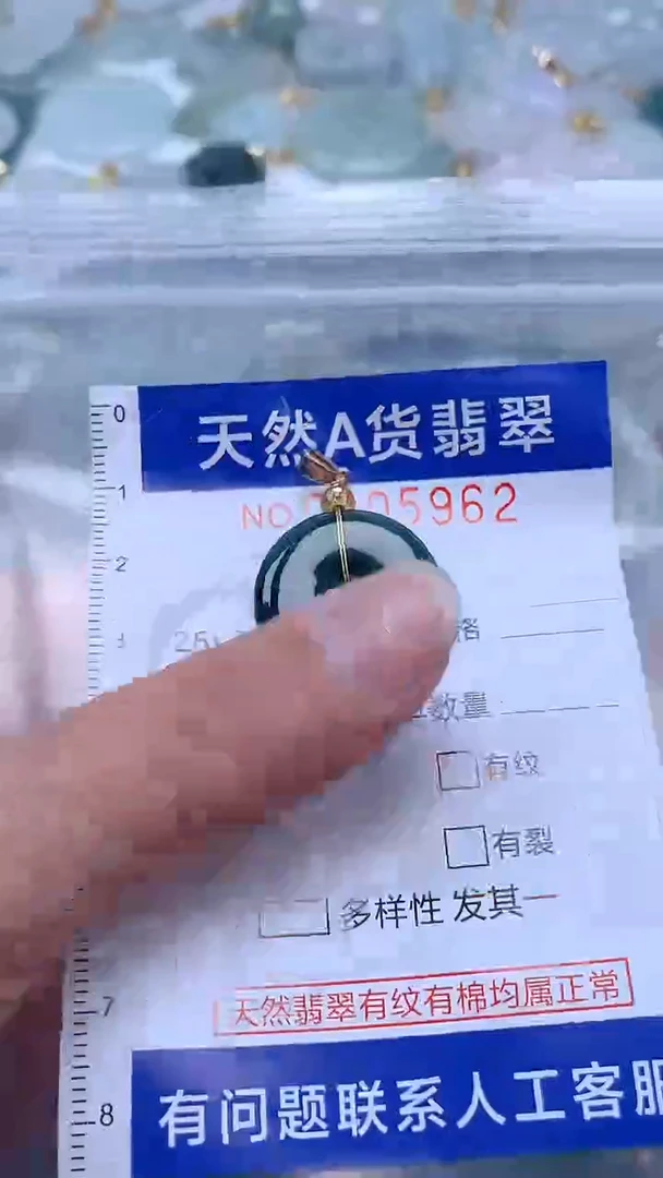翡翠未镶嵌吊坠(不含链)1