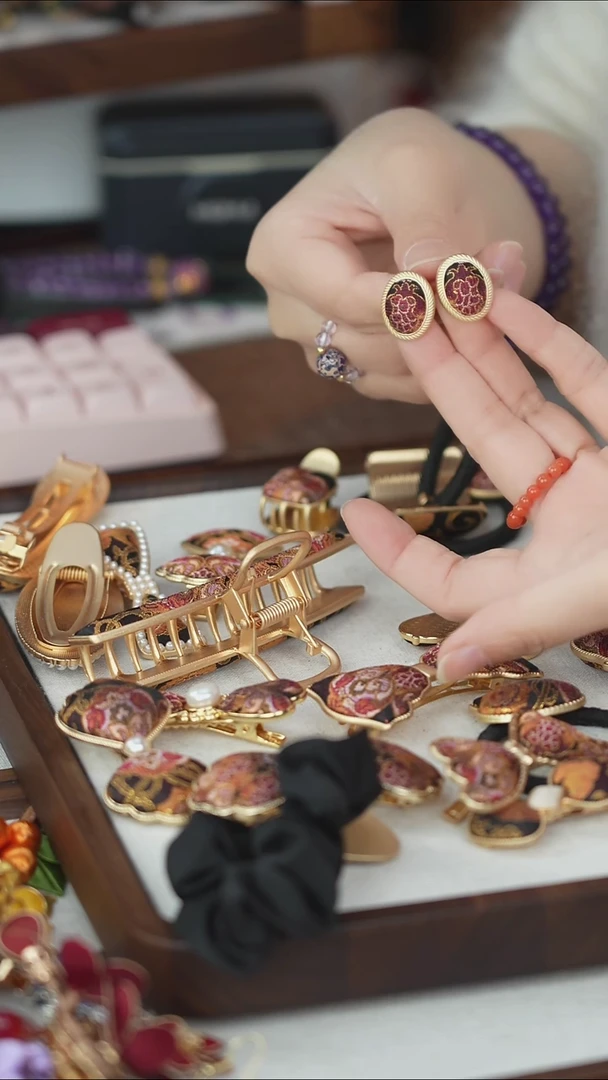 刺绣闪购纯手工非遗国风饰品