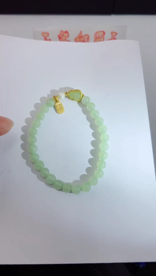 未镶嵌手串和田玉钰涧微色差T葫芦
