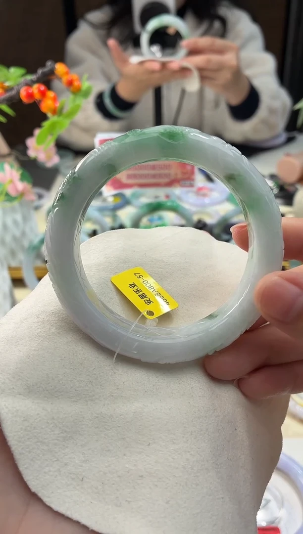 未镶嵌手镯翡翠19  翡翠手镯 57