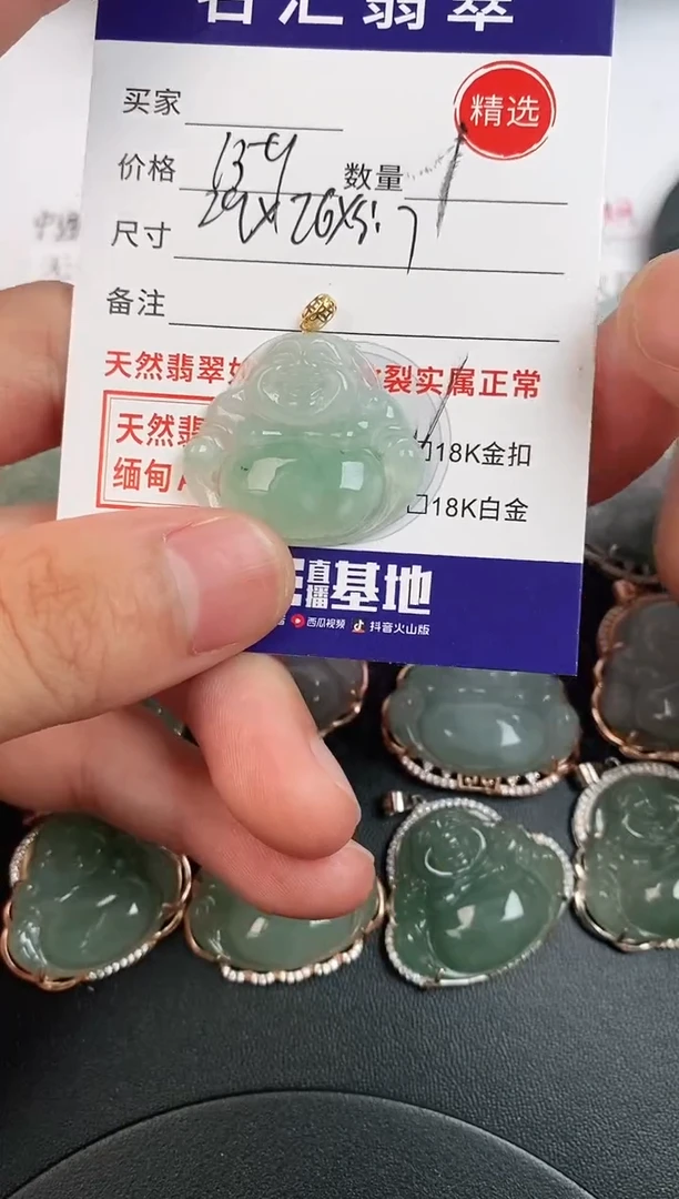 翡翠银S925镶嵌颈饰·