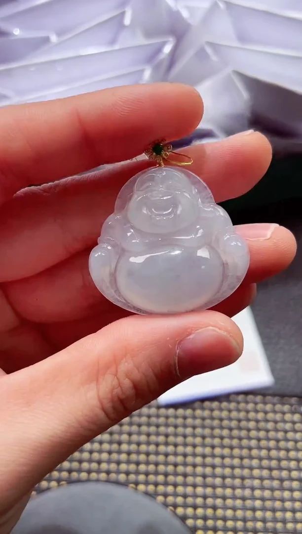 18K金镶嵌挂件翡翠11111