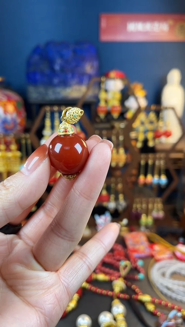 【闪购商品】玛瑙/玉髓吊坠未镶嵌单珠吊坠