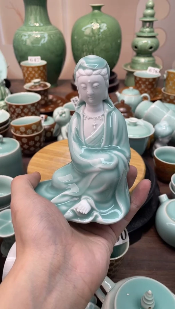 特价福利 微瑕 慧仙青瓷