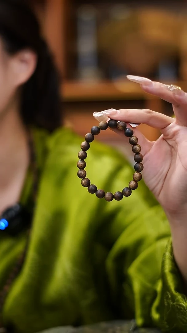 沉香手串9mm千里香圆珠单圈5g+多样性发一