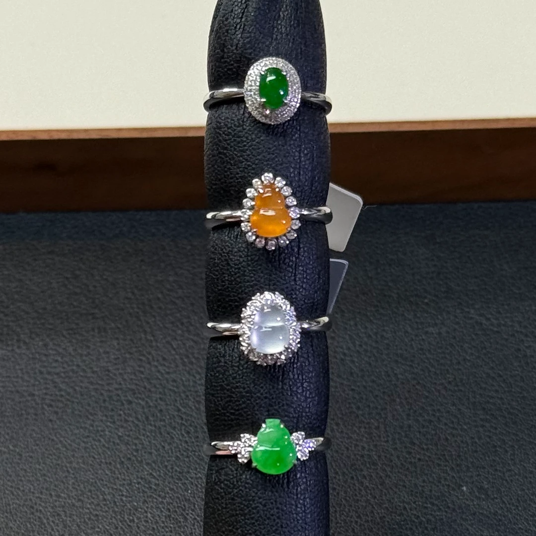 翡翠戒指1件-18K金-多样性发货只发一件-AB47|CXQ1