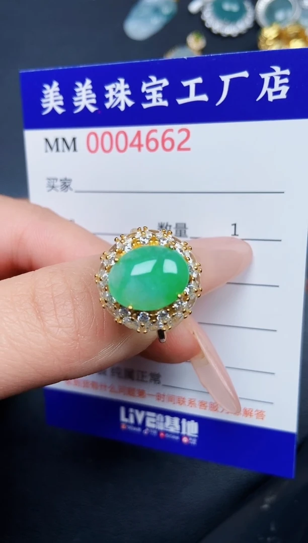 【闪购商品】翡翠颈饰银S925镶嵌4662