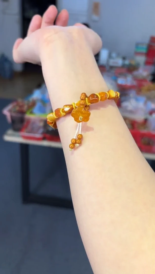 手链蜜蜡未镶嵌 蜜蜡【一路生花】