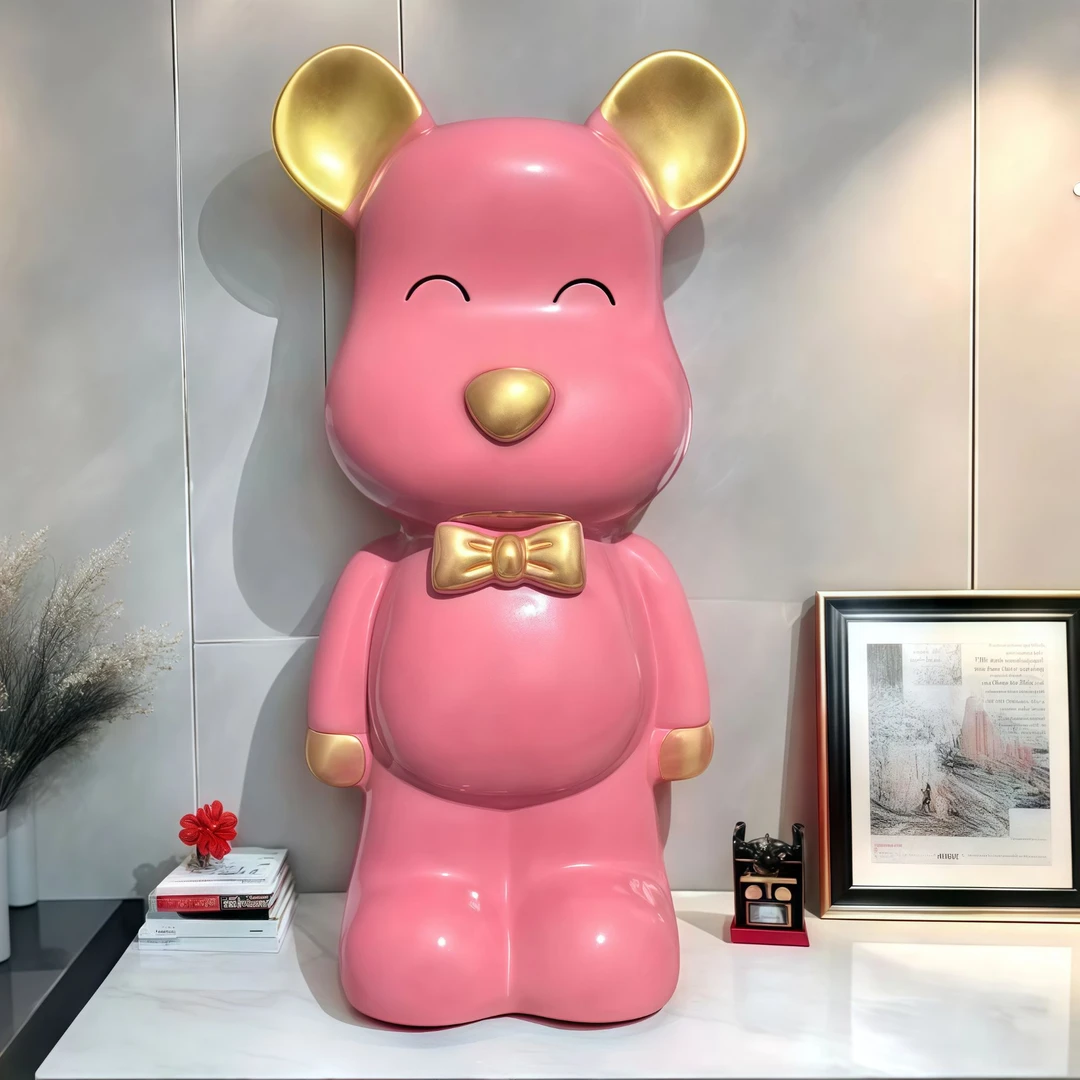 网红创意暴力熊存钱罐可爱摆件礼物家居客厅装饰品只存不取乔迁