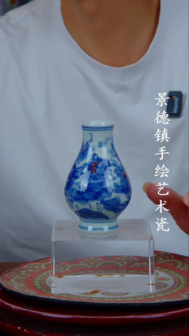 现代景德镇手工手绘陶瓷摆件12