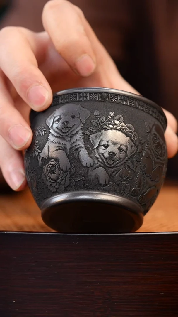 茶杯紫砂宜兴全手工紫砂杯