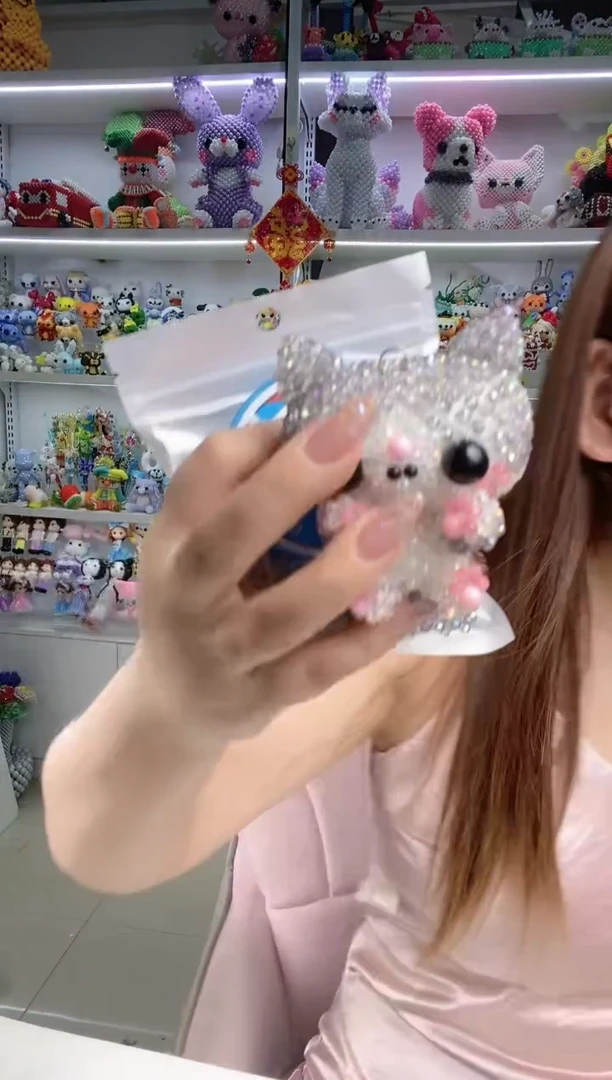 玻璃1326卡4水晶蓝猫材料包1套半镀雾霾蓝