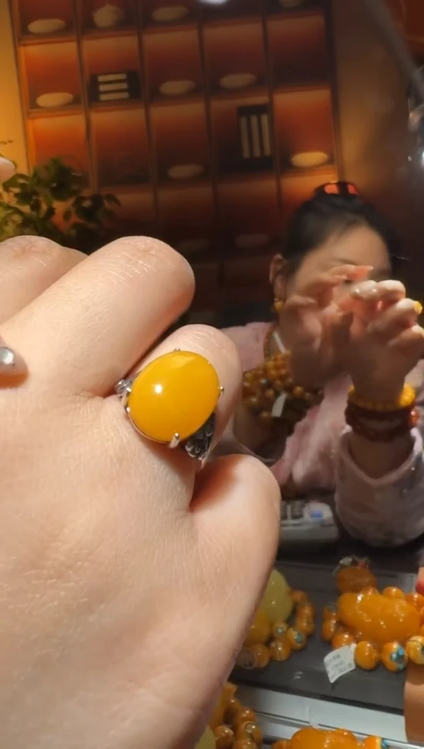 蜜蜡颈饰银S925镶嵌9230选择多样性发货其中一件