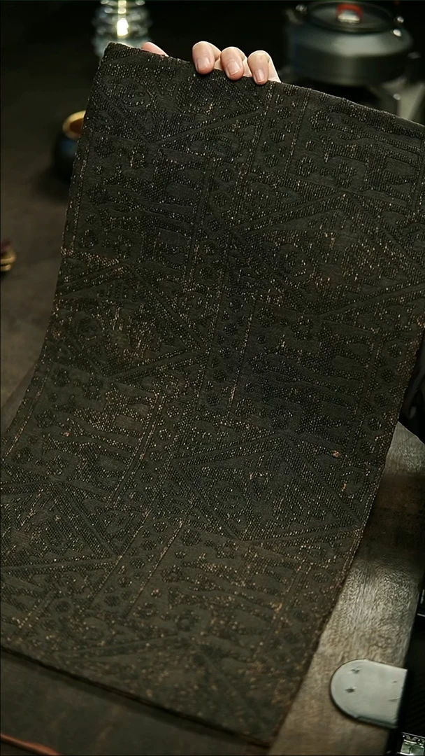 【闪购商品】香云纱鹿纹茶席11111111111