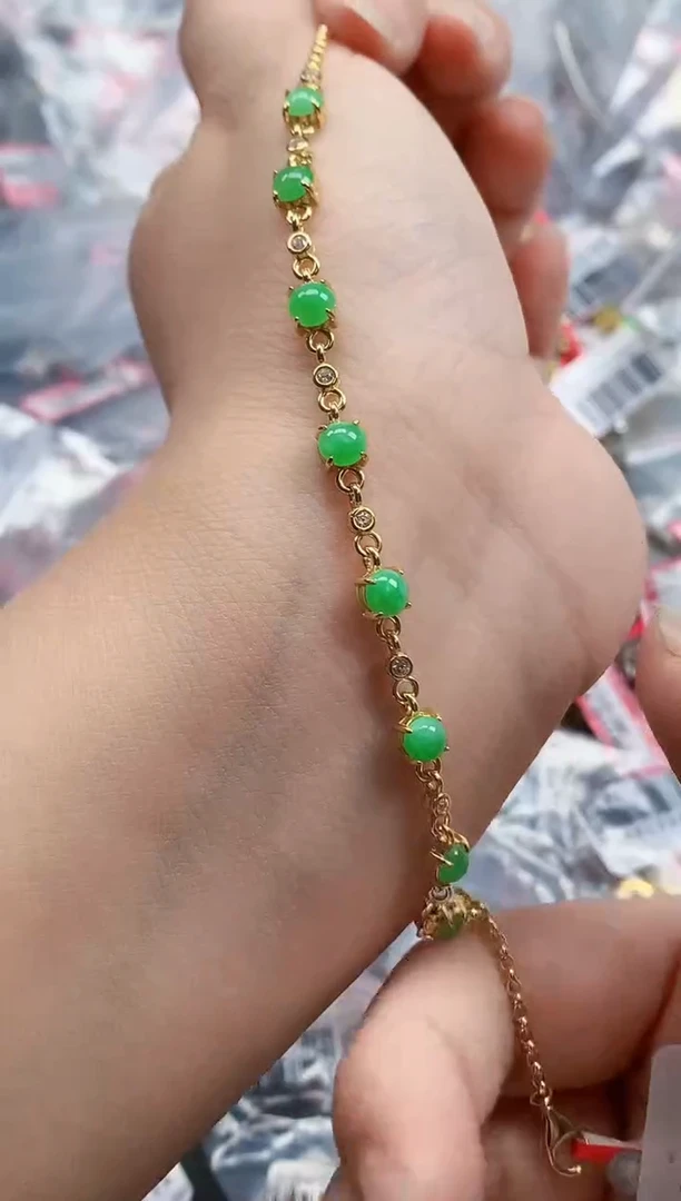 银S925镶嵌戒指翡翠天然A货缅甸翡翠