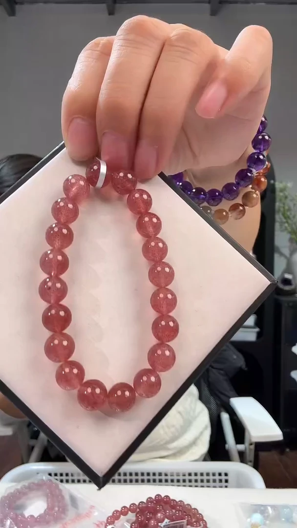 未镶嵌手链石英质玉 优9485 约9mm 多样性发一件