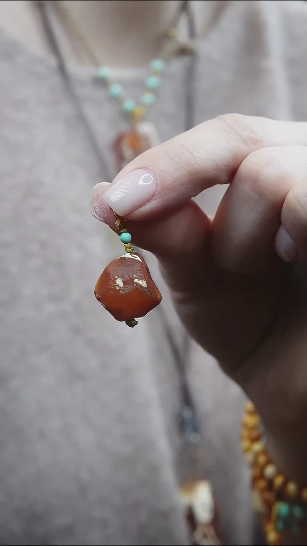 裸石蜜蜡未镶嵌*蜜蜡原石小提溜*活扣头*百搭小配饰*