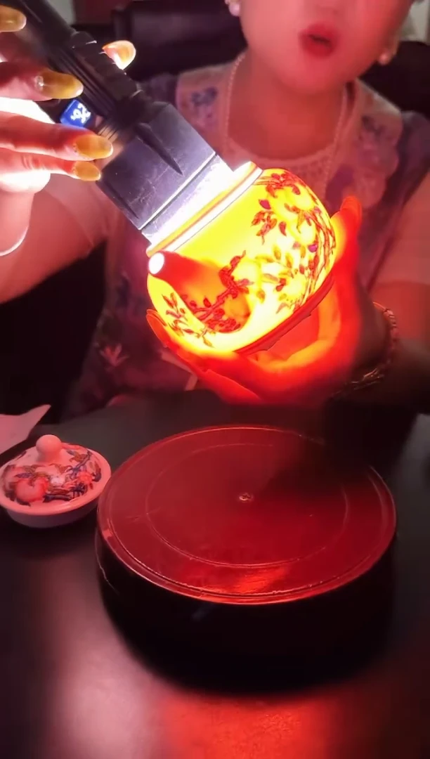 陶瓷稀土寿桃陶瓷壶