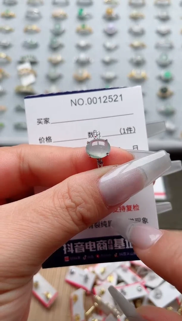 【闪购商品】翡翠戒指银S925镶嵌·