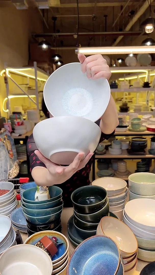 瓷128外贸尾货高温釉下彩陶瓷餐具默认微瑕