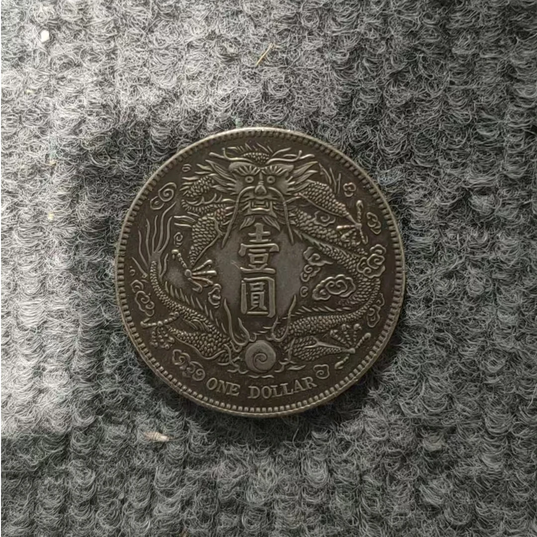 66【龙洋轩】精选手工复制仿古铜银复古纪念工艺摆件