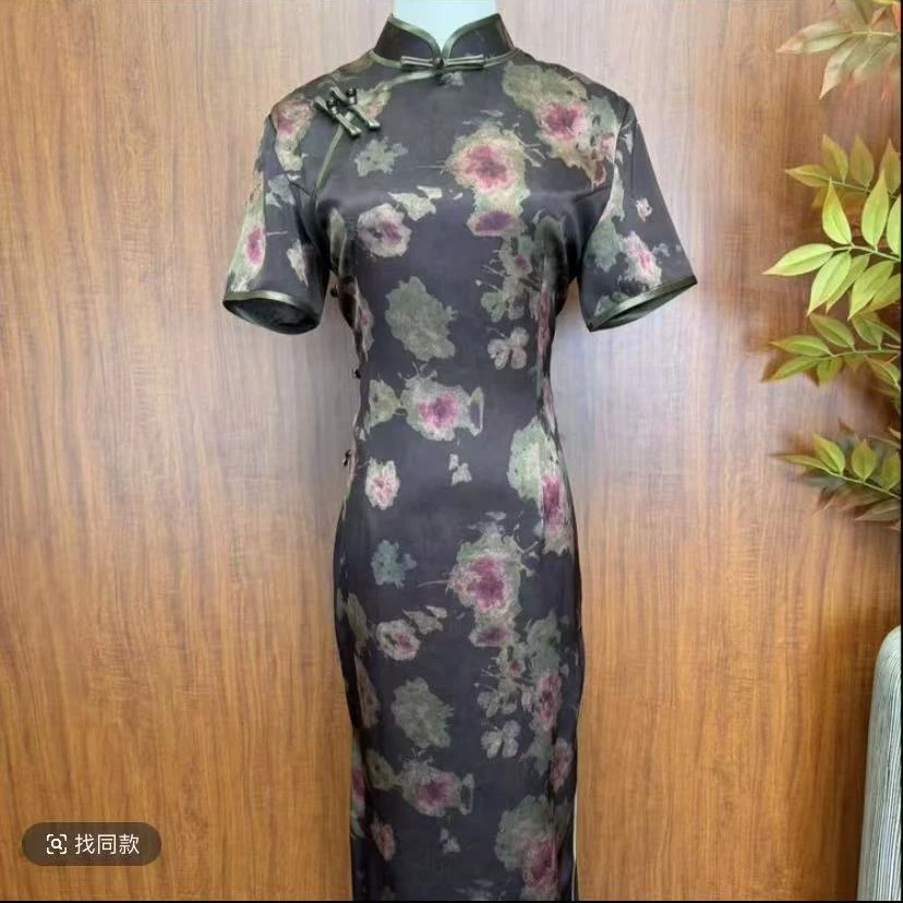 【雾里藏娇】2024夏季新款复古百搭优雅大方日常淑女旗袍