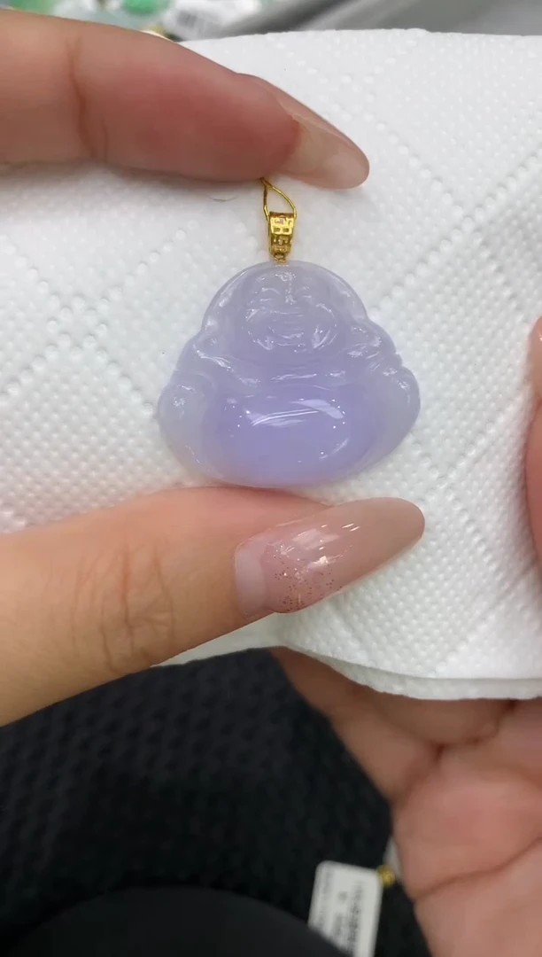 颈饰18K金镶嵌翡翠1111111111