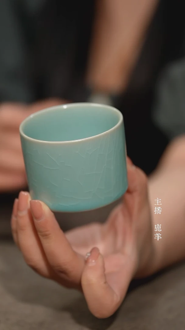 小扳指杯50ml-汝瓷张海英-羊