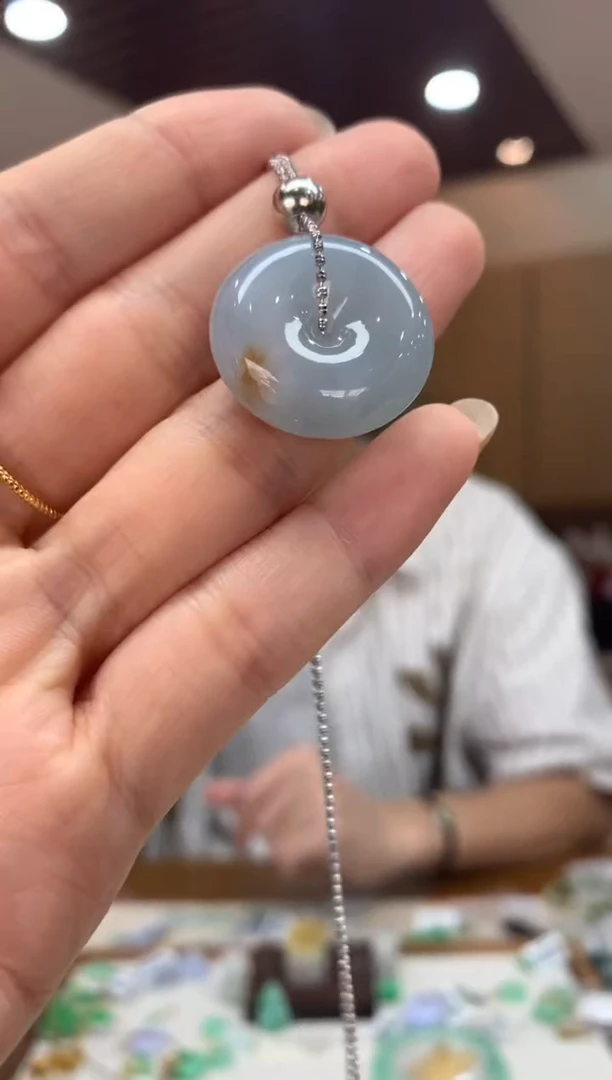 吊坠(不含链)未镶嵌翡翠平安扣